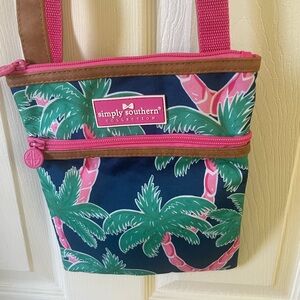 Simply Southern Palm Tree Crossbody Bag – Pink/Green New
